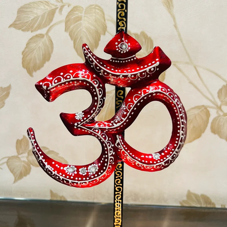 Handcrafted OM Tealight Candle Holder – Spiritual Home Decor | Metal Handicraft