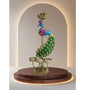 Handcrafted Peacock Tealight Candle Holder Set – Metal Decorative Diya Stand (Set of 2)