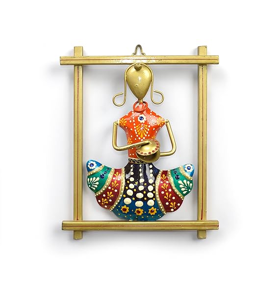 Indian Folk Musician Wall Art | Handmade Metal Wall Hanging | Traditional Ethnic Home Decor | Indian Handicraft Gift
