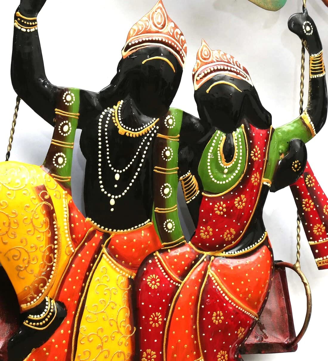 Radha Krishna Metal Wall Hanging Art for Home Decor & Living Room