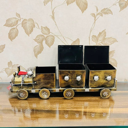 Decorative Train Showpiece with Storage Boxes – Antique Style Home Decor