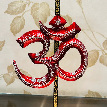 Handcrafted OM Tealight Candle Holder – Spiritual Home Decor | Metal Handicraft