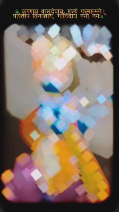 Handmade Metal Lord Krishna Candle Stand | Decorative Diya Holder | Indian Home Decor | Spiritual Wall & Table Art Gift