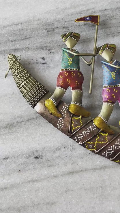 Indian Elephant Wall Art | Handmade Metal Wall Hanging | Royal Maharaja Wedding Decor | Ethnic Indian Home Decor Gift